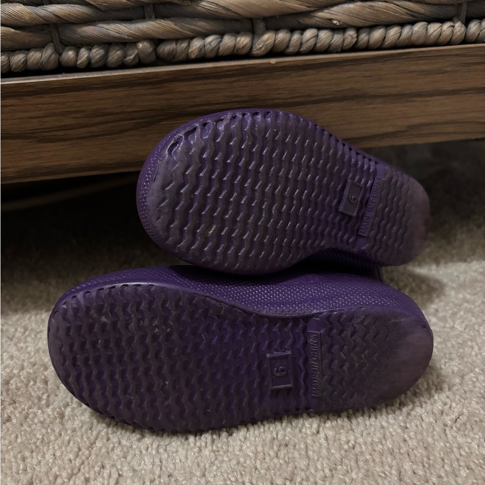 Hunter Kids' Sparkly Purple Boots - Picture 7 of 9